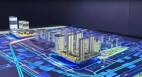 商住综合体全息投影沙盘模型制作 建筑投影沙盘模型